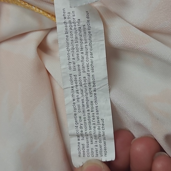 Eloquii Yellow And White Floral Maxi Dress With Elastic Waist Front Slit Size 16 - Picture 14 of 16